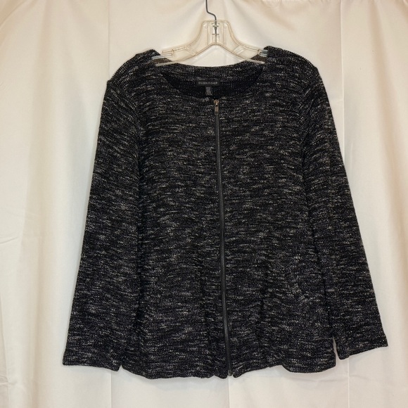 Eileen Fisher Lightweight Mélange Knit Jacket XL - Picture 2 of 6